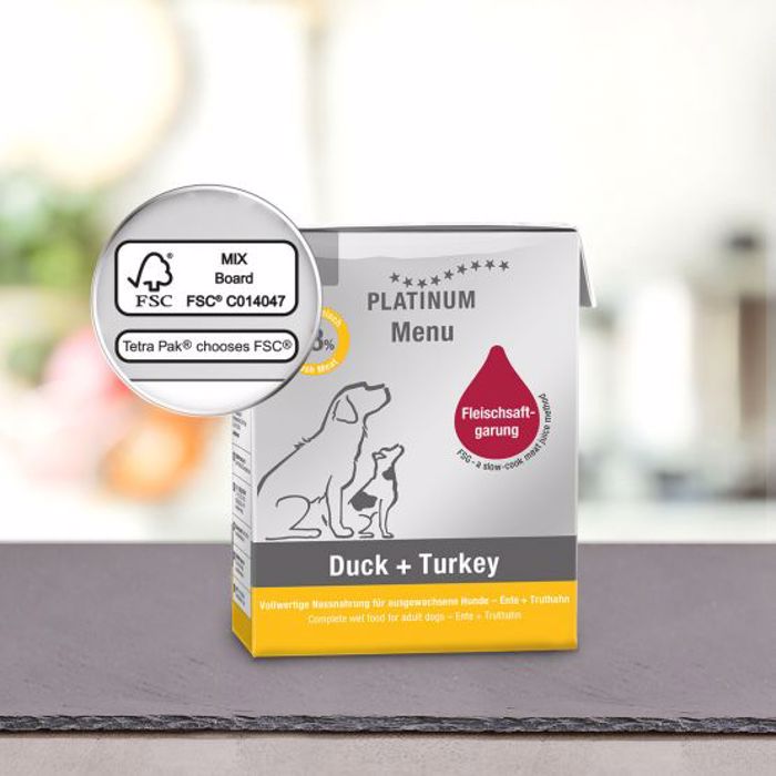 PLATINUM MENU uGI TROFI SKuLOu ADULT DUCK-TURKEY 375gr